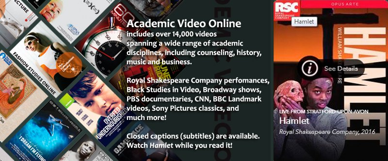 Academic Video Online slide