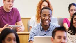 youngman in class setting