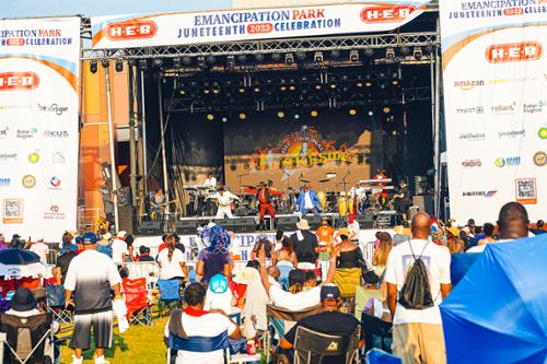 KTSU 90.9 FM Juneteenth celebration in Emancipation Park 